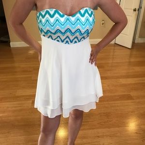 Strapless party dress